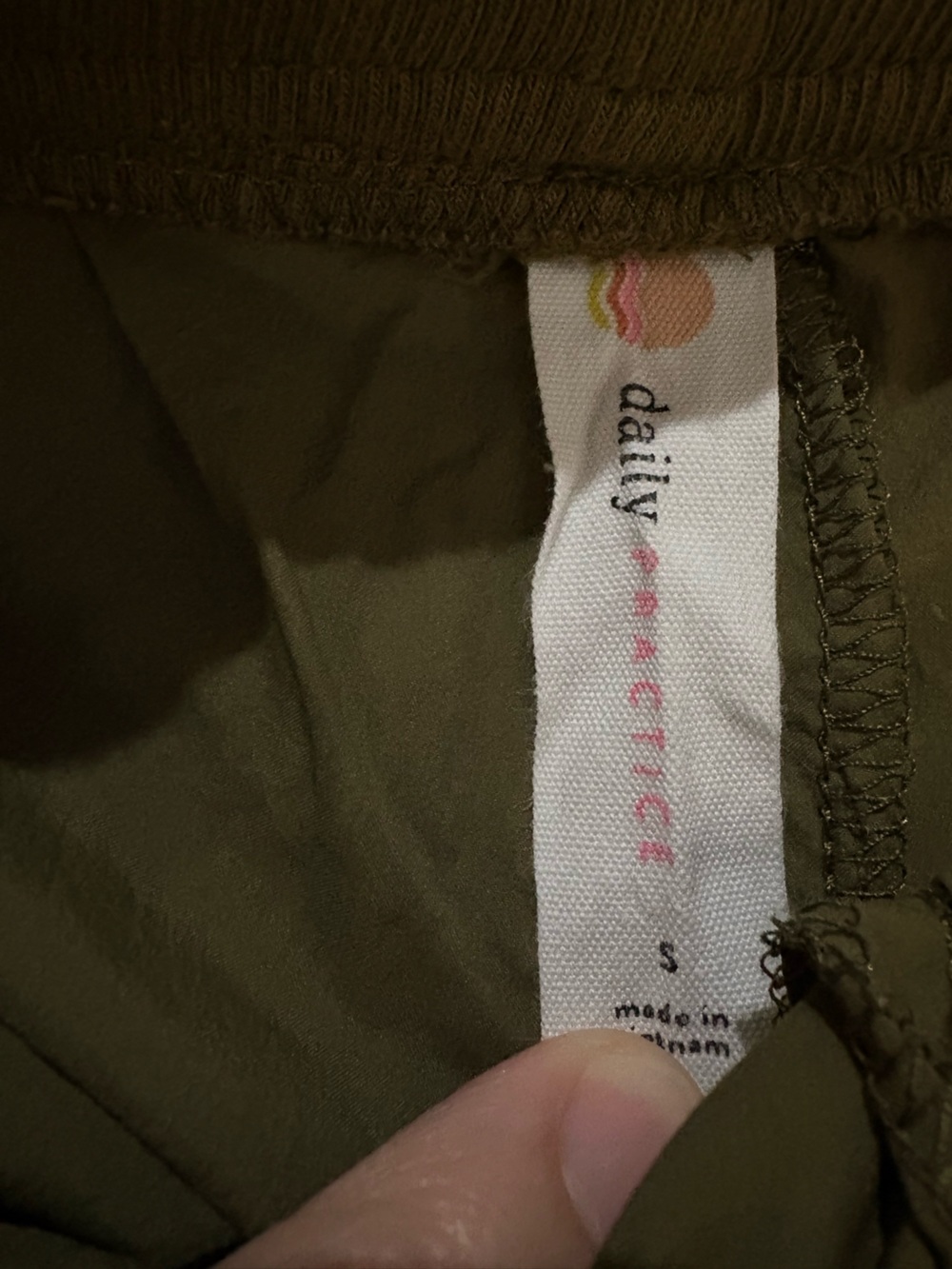 Daily Practice by Anthropologie Olive Green Parachute Wide Leg Pants Size S - Picture 4 of 7